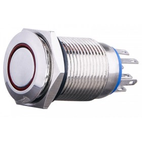 Кнопка Аско-Укрем TYJ 16-362 2NO+2NC 220В з підсвічуванням та фіксацією червона (A0140010103)