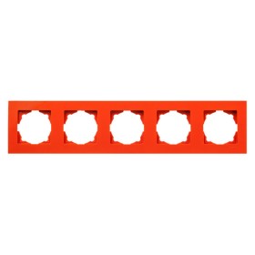 Рамка 5-местная Gunsan Eqona оранжевая