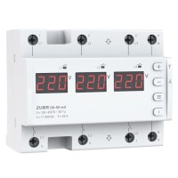 Реле контролю фаз ZUBR D6-50 red 50А (230В/380В)