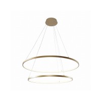 Подвесной светильник Zuma Line 2023200-GD Breno Led 2x60W 3000K/4000K/6000K 3200Lm IP20 Gold