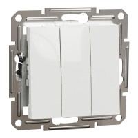 Выключатель трехклавишный Schneider Electric Asfora без рамки белый (EPH2170121)