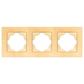 Рамка ELBI VEGA Woodline клен 3-на (510-012700-227)