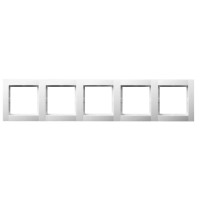 Рамка 5-кратная белая FIORENA