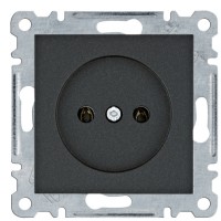 Розетка Hager WL1013 Lumina 16А/230В без з/к (чорна)