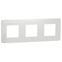 Трехпостовая рамка Schneider Electric NU280618 (белый/белый)