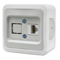 Накладная компьютерная розетка NE-AD MULTIMA 92-51-23-D1 CAT6 белая