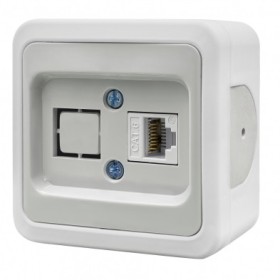 Накладна комп'ютерна розетка NE-AD MULTIMA 92-51-23-D1 CAT6 біла