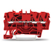 Проходная клемма Wago 2002-1303 для Ex e (красная)