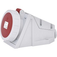 Настінний силовий роз'єм ETI 004482046 EZH-6343 IP67 (63A 400V 3P+PE)