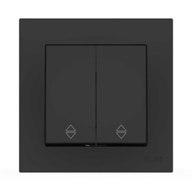 Выключатель EL-BI VEGA черный мат 2-кл проходной ( 510-014800-211 )