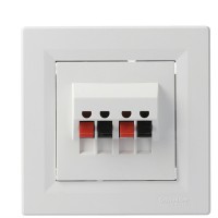 Аудиорозетка белая Asfora, EPH5700121