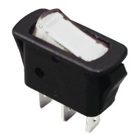 Переключатель TNSy KCD3-101N-12 W/B с подсветкой белый (TNSy5500840)