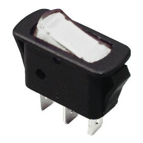 Переключатель TNSy KCD3-101N-12 W/B с подсветкой белый (TNSy5500840)