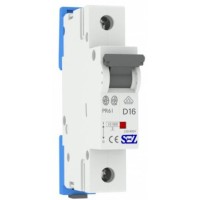 Однополюсний автомат SEZ 61 D 16А (PR61D16А)