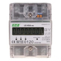 Трифазний лічильник електроенергії F&F LE-02D 3х230/400В 3х63А