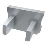 Заглушка Lumines для X без отвору срібло