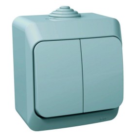 Вимикач 2-клавішний сірий Cedar Plus