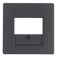 Накладка для громкоговорителей, USB-розеток, антрацит Berker Q.х