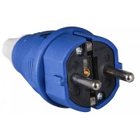 Вилка Аско-Укрем ВП 2Р+РЕ 16А/2 220В (012) синя (A0080010012)