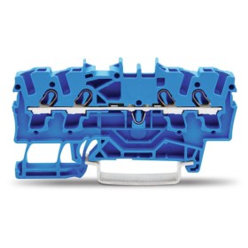 Чотириконтактна прохідна клема Wago 2002-1404 Topjob S 2,5мм (синя)