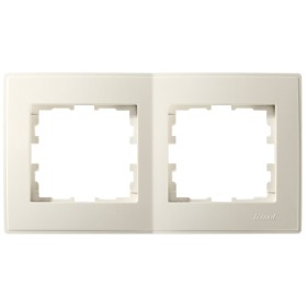 Горизонтальная двойная рамка Lezard «Lesya» 705-0300-147 (кремовая)