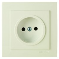 Розетка Nilson Touran кремова 1-на без заземлення ( 24121015 )
