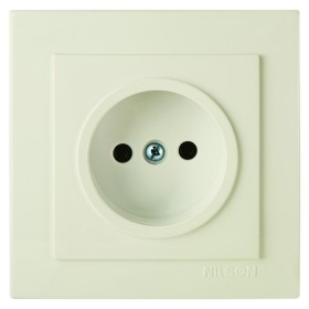 Розетка Nilson Touran кремова 1-на без заземлення ( 24121015 )