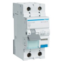 Дифференциальный автомат Hager ADA916D B 16A 1P+N 6кА 30мА А