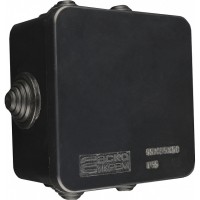 Розподільча коробка Аско-Укрем UAtmo Jet Black 85*85*50