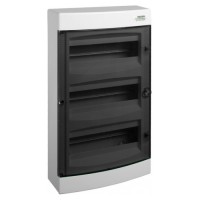 Настінний модульний щиток NOARK PNS 3x18T прозорі дверцята 3x18м IP40 (106196)