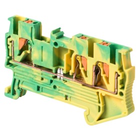 Наборная клеммная колодка заземления E.Next e.tc.z.din.spring.2,5.1-2 на DIN-рейке 3 контакта (s070017)