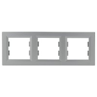 Рамка тройная алюминий Asfora, EPH5800361