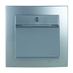 Вимикач Nilson Touran срібло картковий в готель ( 24131056 )