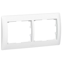 Рамка двухместная Legrand Galea Life белая