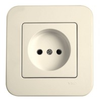 Розетка кремовая VIKO Rollina