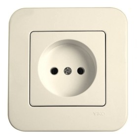 Розетка кремова VIKO Rollina