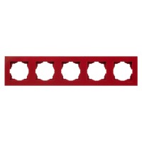 Рамка 5-місна Gunsan Eqona вишнева