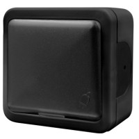 Накладна розетка NE-AD MULTIMA 92-53-09 з з/к та кришкою чорна