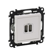 Розетка 2хUSB Legrand Valena Life белая