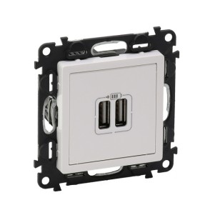 Розетка 2хUSB Legrand Valena Life белая