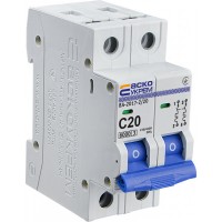 Модульний автоматичний вимикач Аско-Укрем ВА-2017/C 2р 20А (A0010170013)