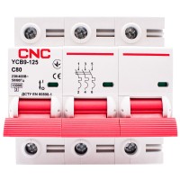 Автоматичний вимикач CNC YCB9-125 3Р 80А 10kA C