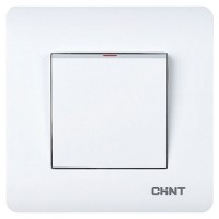 Проходной выключатель 1-клавишный Chint NEW3 белый (715378)