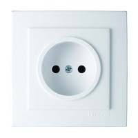 Розетка Nilson Touran біла 1-на без заземлення ( 24111015 )