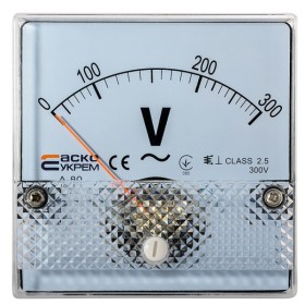 Вольтметр Аско-Укрем 300В АС 80х80мм (А-80) (A0190010057)