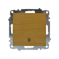 Выключатель ELBI ZENA Woodline клен 1кл проходной без рамки ( 609-012700-209 )