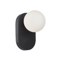 Бра, настінний світильник Italux WL-2931-1-BK-WH Morti G9 1x10W IP20 чорний