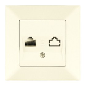 Розетка комп'ютерна Meridian, RJ45 Cat.5e, кремовий