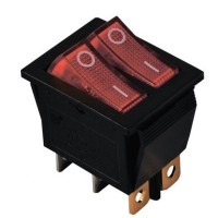Переключатель TNSy KCD2-2101 R+R/B червоних (TNSy5500807)
