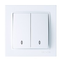 Вимикач Nilson Thor білий 2кл прохідний ( 27111009 )